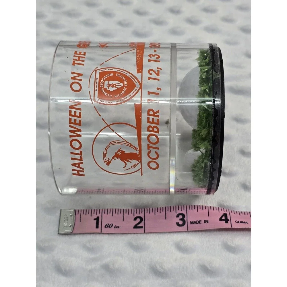 Halloween On The Green Golf Cup Acrylic Golfing Advertising 1990 Tee Ball Grass